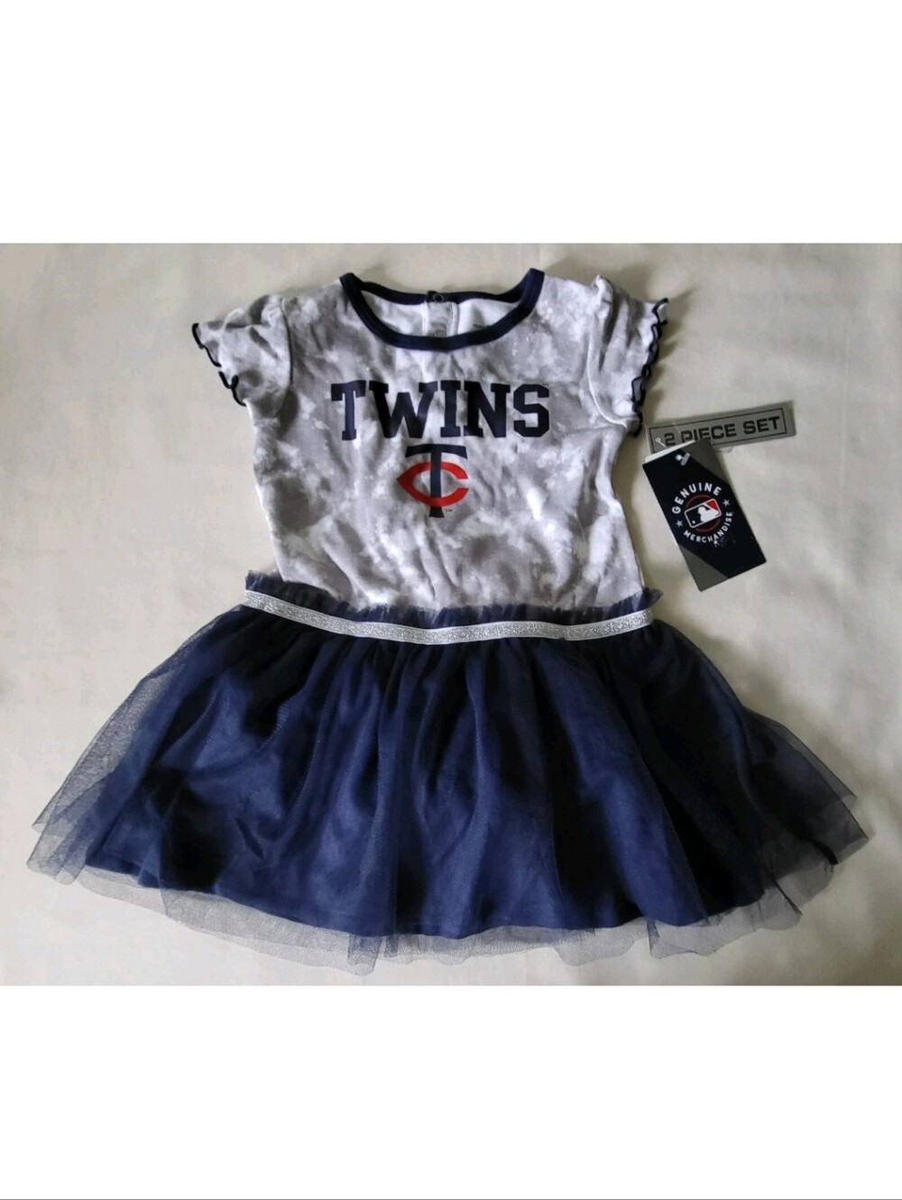 Minnesota Twins Girls Navy & White Tutu Dress